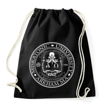 PRINTFASHION Miskatonic University - Sportzsák, Tornazsák - Fekete tornazsák