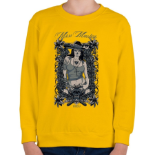 PRINTFASHION Miss macséta - Gyerek pulóver - Sárga gyerek pulóver, kardigán