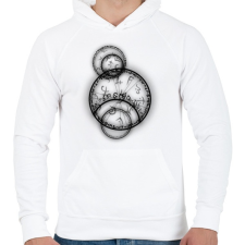 PRINTFASHION misztikus6 - Férfi kapucnis pulóver - Fehér férfi pulóver, kardigán