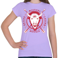 PRINTFASHION Misztikus bivaly - Női póló - Viola