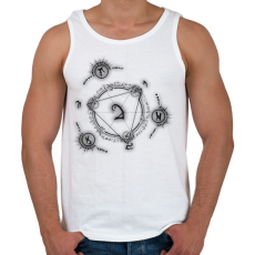 PRINTFASHION misztikus - Férfi atléta - Fehér