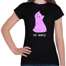 PRINTFASHION MIT AKARSZ - Női póló - Fekete