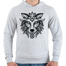 PRINTFASHION Mitikus állat - Férfi kapucnis pulóver - Sport szürke