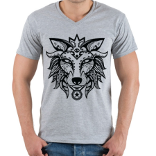 PRINTFASHION Mitikus állat - Férfi V-nyakú póló - Sport szürke férfi póló