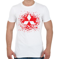 PRINTFASHION Mitsubishi Lancer Evo - Férfi póló - Fehér
