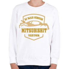 PRINTFASHION Mitsubishi sofőr - Gyerek pulóver - Fehér