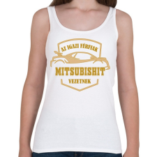 PRINTFASHION Mitsubishi sofőr - Női atléta - Fehér női trikó