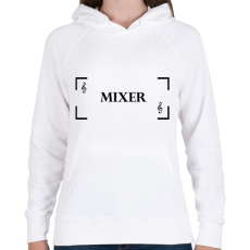 PRINTFASHION Mixer - Női kapucnis pulóver - Fehér