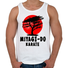 PRINTFASHION miyagi-do karate - Férfi atléta - Fehér atléta, trikó