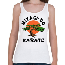 PRINTFASHION Miyagi-Do Karate - Női atléta - Fehér női trikó