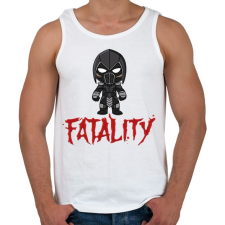 PRINTFASHION MK Noob Saibot - Férfi atléta - Fehér atléta, trikó