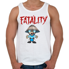 PRINTFASHION MK Raiden - Férfi atléta - Fehér atléta, trikó