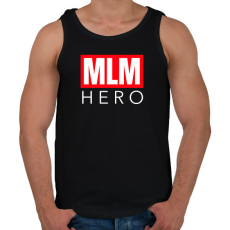 PRINTFASHION MLM HERO - Férfi atléta - Fekete