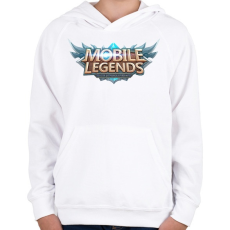 PRINTFASHION Mobile Legends - Gyerek kapucnis pulóver - Fehér