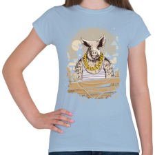 PRINTFASHION Mocskos disznó - Női póló - Világoskék női póló