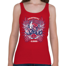 PRINTFASHION Mocskos motorok - Női atléta - Cseresznyepiros női trikó