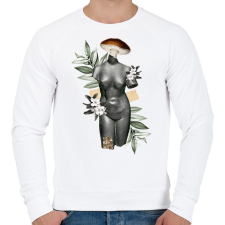 PRINTFASHION Modern szobor - Férfi pulóver - Fehér férfi pulóver, kardigán