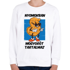 PRINTFASHION Mogyoró - Gyerek pulóver - Fehér