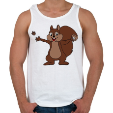 PRINTFASHION Mókus  - Férfi atléta - Fehér