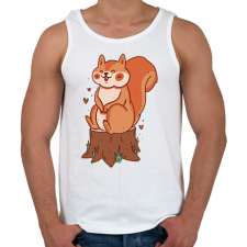 PRINTFASHION Mókus - Férfi atléta - Fehér atléta, trikó