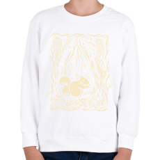 PRINTFASHION Mókus - Gyerek pulóver - Fehér