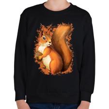 PRINTFASHION Mókus - Gyerek pulóver - Fekete gyerek pulóver, kardigán