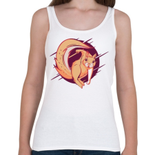 PRINTFASHION Mókus  - Női atléta - Fehér női trikó