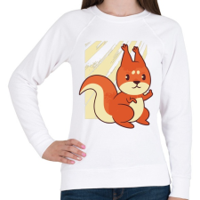 PRINTFASHION Mókus - Női pulóver - Fehér női pulóver, kardigán