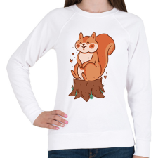 PRINTFASHION Mókus - Női pulóver - Fehér női pulóver, kardigán