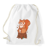 PRINTFASHION Mókus - Sportzsák, Tornazsák - Fehér