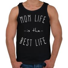 PRINTFASHION mom life is best life 2 - Férfi atléta - Fekete atléta, trikó