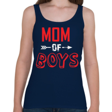 PRINTFASHION Mom of boys - Női atléta - Sötétkék női trikó