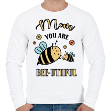 PRINTFASHION Mom you are bee-utiful - Férfi pulóver - Fehér férfi pulóver, kardigán