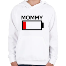 PRINTFASHION MOMMY - Gyerek kapucnis pulóver - Fehér