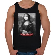 PRINTFASHION Mona Lisa 2020 - Férfi atléta - Fekete atléta, trikó