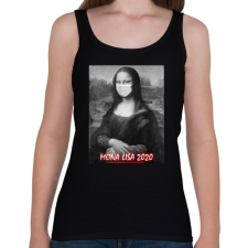 PRINTFASHION Mona Lisa 2020 - Női atléta - Fekete női trikó