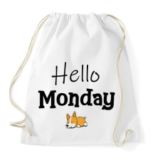 PRINTFASHION Monday - Sportzsák, Tornazsák - Fehér tornazsák
