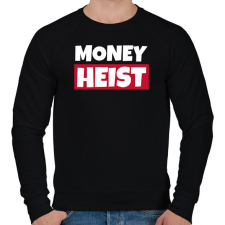 PRINTFASHION MONEY HEIST 2 - Férfi pulóver - Fekete férfi pulóver, kardigán