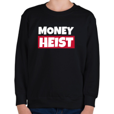 PRINTFASHION MONEY HEIST 2 - Gyerek pulóver - Fekete