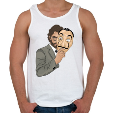 PRINTFASHION Money Heist - Férfi atléta - Fehér