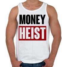 PRINTFASHION Money Heist - Férfi atléta - Fehér atléta, trikó