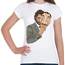 PRINTFASHION Money Heist - Női póló - Fehér