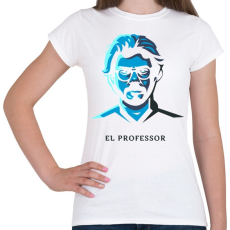 PRINTFASHION Money Heist - Professor - Női póló - Fehér