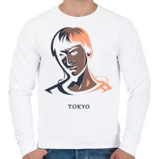 PRINTFASHION Money Heist - Tokyo - Férfi pulóver - Fehér férfi pulóver, kardigán