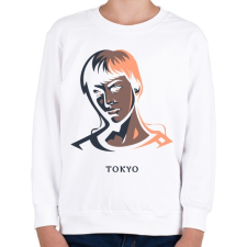 PRINTFASHION Money Heist - Tokyo - Gyerek pulóver - Fehér gyerek pulóver, kardigán