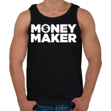 PRINTFASHION Money maker - Férfi atléta - Fekete