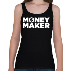 PRINTFASHION Money maker - Női atléta - Fekete