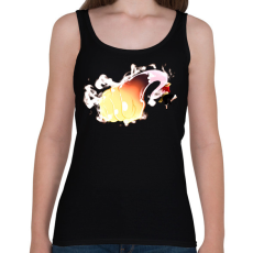 PRINTFASHION Monkey D. Luffy ütés - Női atléta - Fekete