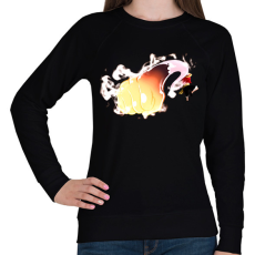 PRINTFASHION Monkey D. Luffy ütés - Női pulóver - Fekete