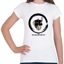 PRINTFASHION MonkeyDonkey - Női póló - Fehér női póló